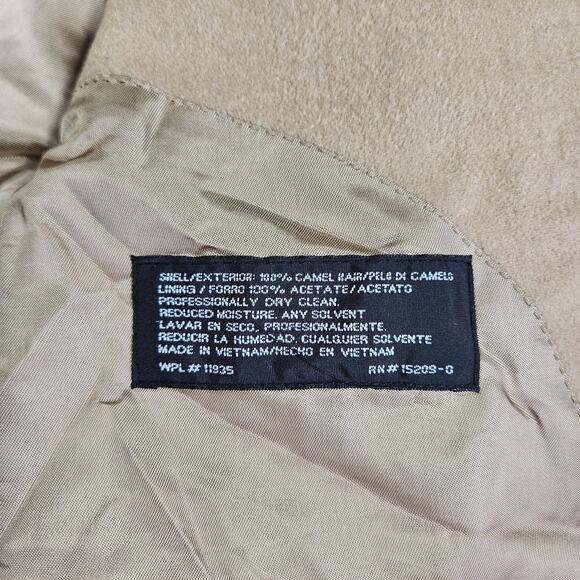 Vintage Stafford Camel Hair Blazer Mens Size 44R Classic Fit Jacket Old Money - Picture 10 of 16